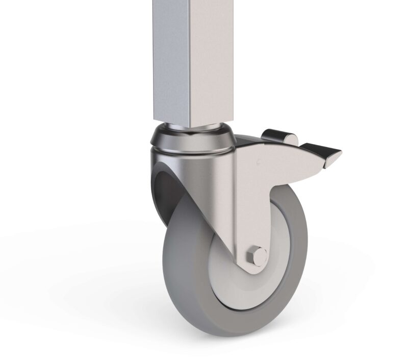 Juego de 6 Ruedas Acero Inoxidable de 1235 mm  de diámetro WTA06CASTSS