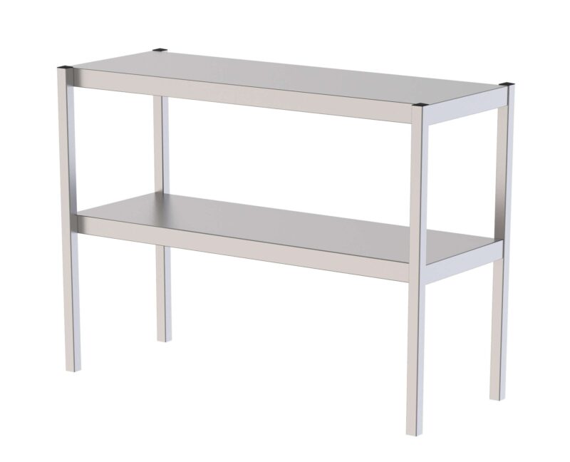 Estante Sobremesa Acero Inoxidable Doble Para Mesas De Trabajo 1700x350x650h mm UTS135170S2