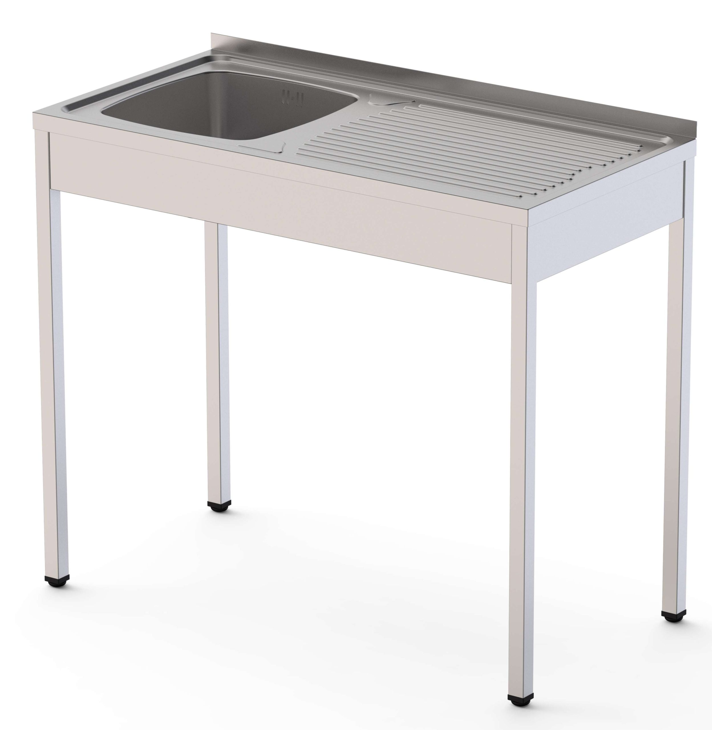 Fregadero Demontado cuba DERECHA + escurridor IZQUIERDA Fondo 500 de 1000x500x850h mm AVEIRO IS1510R10S0