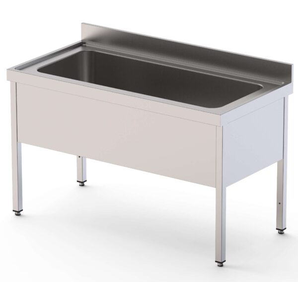 Fregadero Gran Capacidad Acero Inoxidable 1 Cuba Fondo 700 Con Mueble Sin Estante 1400x700x850h mm IS1714C1HCS0