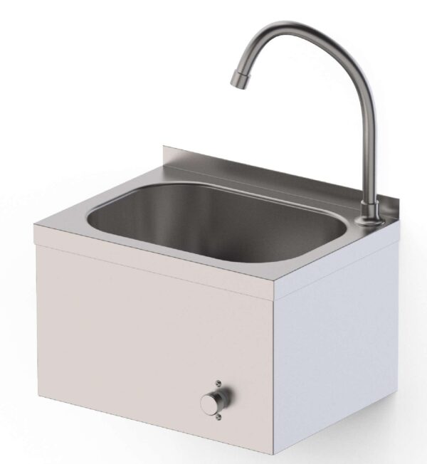 Lavamanos Mural Acero Inoxidable 2 Aguas 400x300x300h mm HWW14030001