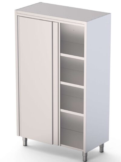 Armario de Pie Acero Inoxidable Con 2 Puertas Correderas 1400x600x2000h mm FC1460200SD
