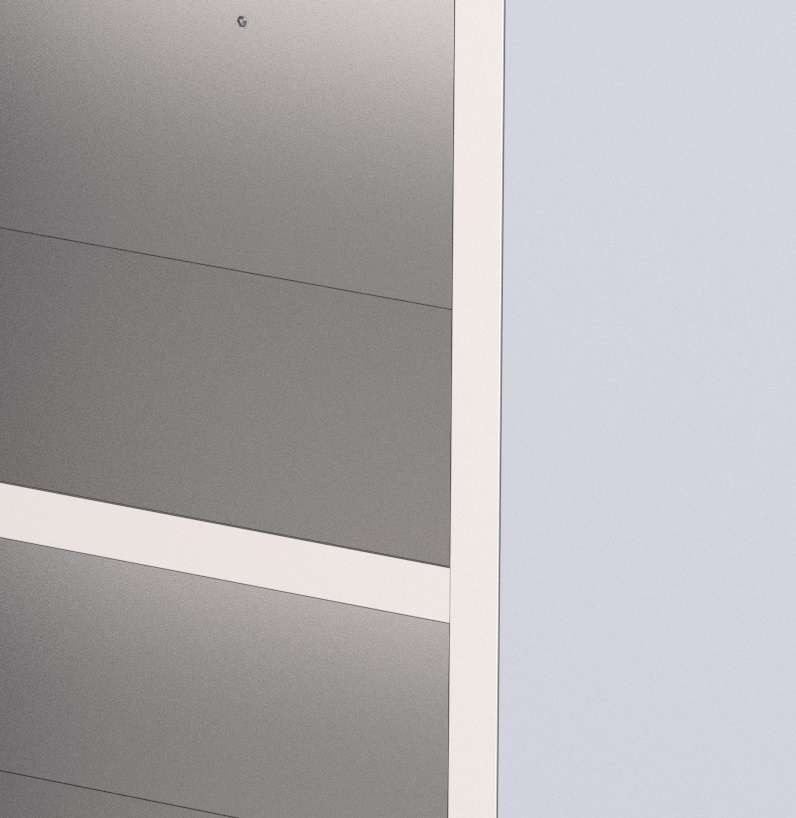 Estante Adicional Acero Inoxidable Para Armario de Pie 1200x600 mm FC1260200AS