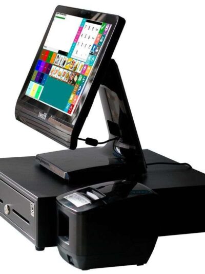 Sistema TPV Compacto Táctil resistiva: TPV Compacto+Cajón Portamonedas+Impresora de Tickets 80mm Versión Básica Comercio MC90+80B-C (4GB y 64 SSD)