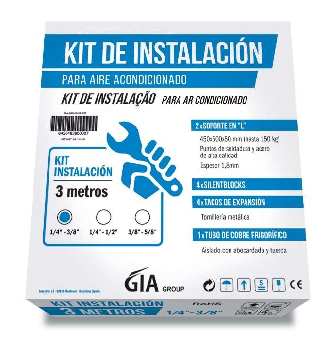 Kits de instalación 3m tubería 1/4-5/8
