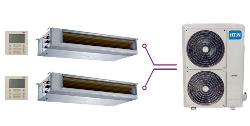 Combinación Twin Conductos 2x7,1 Kw ud.ext.14 Kw Serie IX43