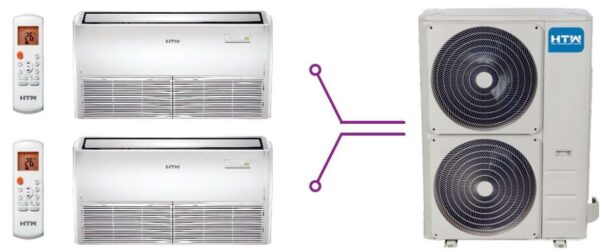 Combinación Twin Suelo Techo 2x9,0 Kw ud.ext.16 Kw Serie IX43