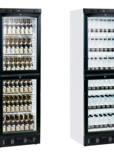 Armario Refrigerado 2 medias puertas de cristal 595x640x1840h mm Línea VIBORG SCU2375