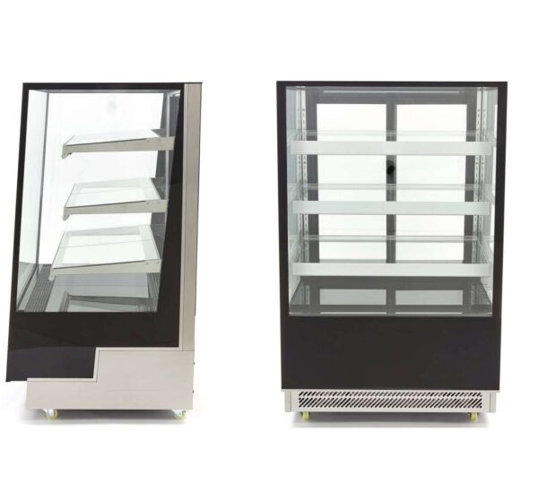 Vitrina Refrigerada Ventilada Total Cristal Recto con 3 estantes de cristal 900X810X1454h mm Línea Pekín XC400L