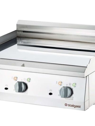 Fry top eléctrico cromo duro  sobremesa placa lisa 400x700x250h mm 4Kw Línea Varsovia