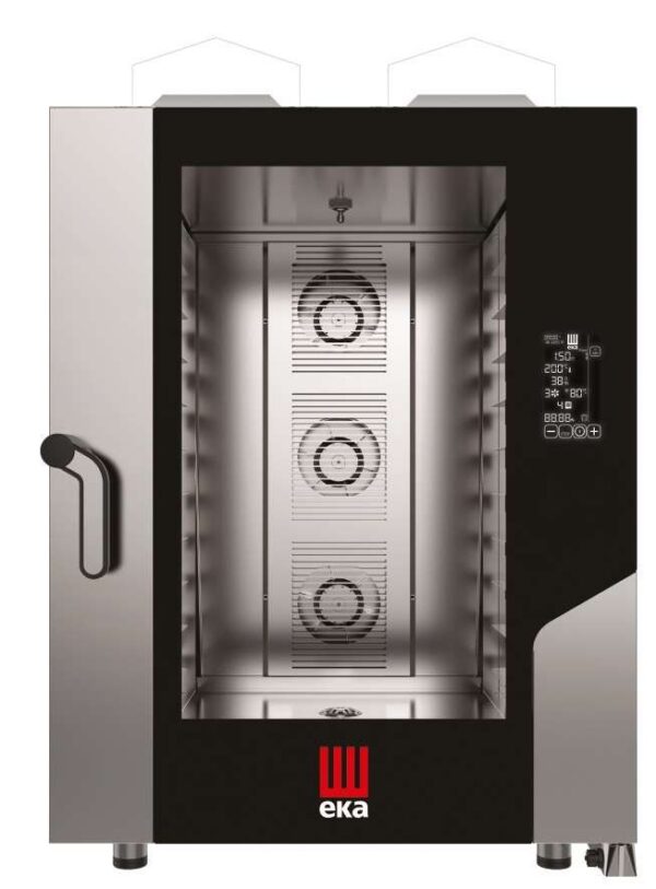 Horno a gas convección MILLENIAL BLACK MASK Pastelería/Panadería 10 bandejas 600x400 mm MKF1064GBM Línea Padova