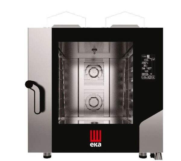 Horno a gas convección MILLENIAL BLACK MASK Pastelería/Panadería 6 bandejas 600x400 mm MKF664GBM Línea Padova