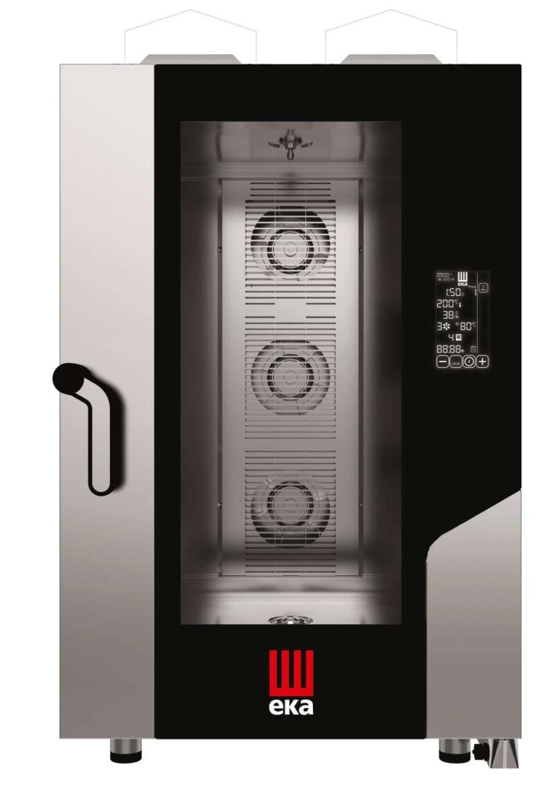 Horno a gas convección MILLENIAL BLACK MASK Gastronomía 11 bandejas GN1/1 MKF1111GBM Línea Padova