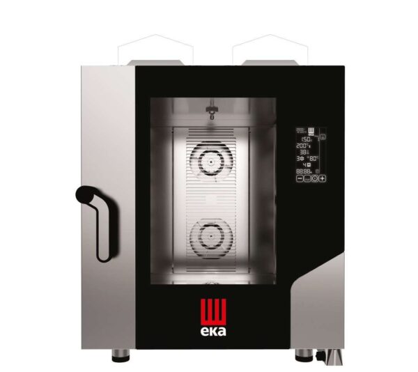 Horno a gas convección MILLENIAL BLACK MASK Gastronomía 7 bandejas GN1/1 MKF711GBM Línea Padova