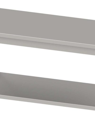 Mesa Central acero inoxidable AISI 201 con estante 1500x700x850 mm MC157 Línea Varsovia (950107150)