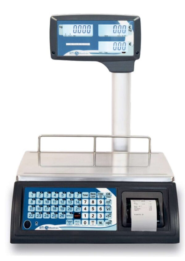 Balanza Comercial 30Kg con Impresora 1 Vendedor RTI30 BAXTRAN