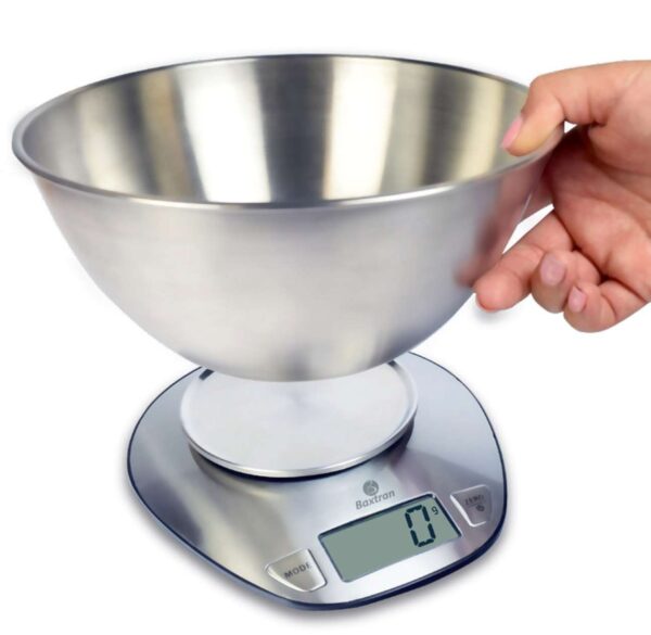 Balanza Cocina 5Kg con Plato de Uso Interno STEEL KS BAXTRAN