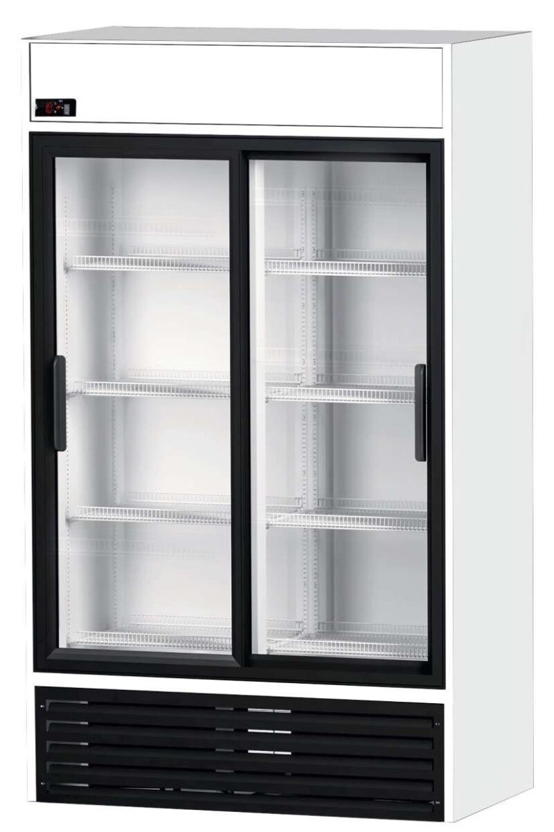 Armario Expositor Refrigerado 1000 litros 2 Puertas Correderas de Vidrio de 1250 x695 x2005h mm CORDOBA RVCS1000