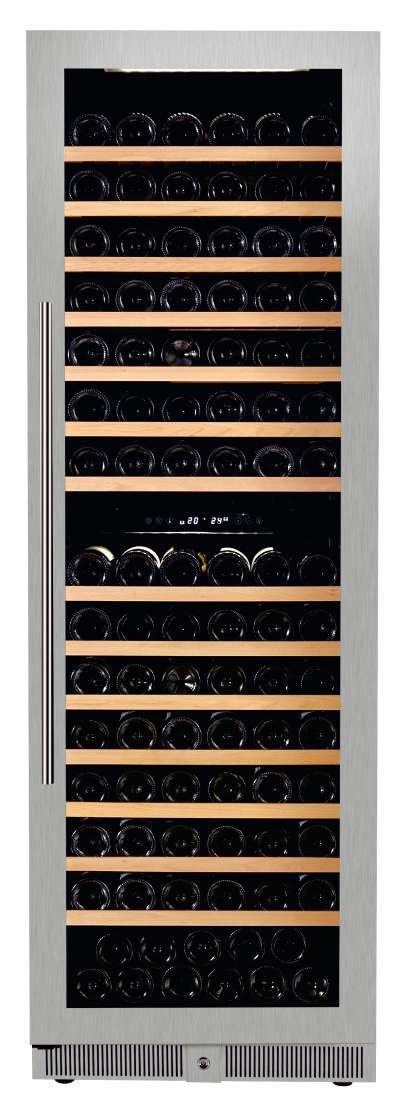 Armario Cava de Vino 2 temperaturas 200 botellas 595X700X1805h mm PEKIN W-200