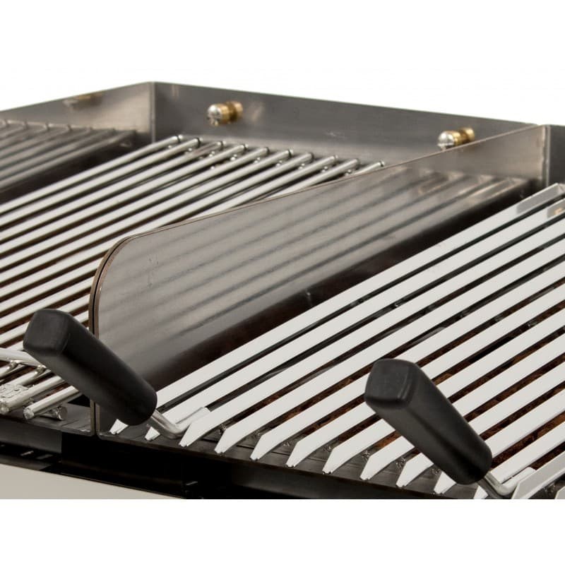 Parrilla varilla acero inoxidable especial Pescado dim.280x500 mm para Barbacoa a Gas con Piedra Volcánica Línea Badajoz PARPES35INOX