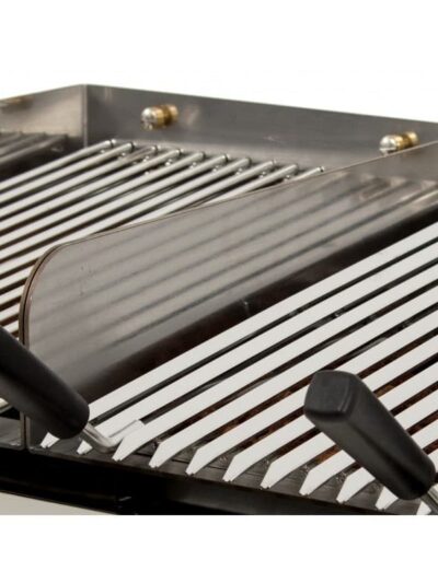 Parrilla varilla acero inoxidable especial Pescado dim.530x500 mm para Barbacoa a Gas con Piedra Volcánica Línea Badajoz PARPES60INOX