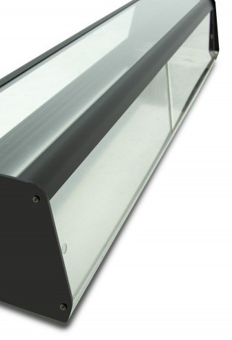 Cierre trasero con puerta corredera plexi para vitrina NEUTRA 15