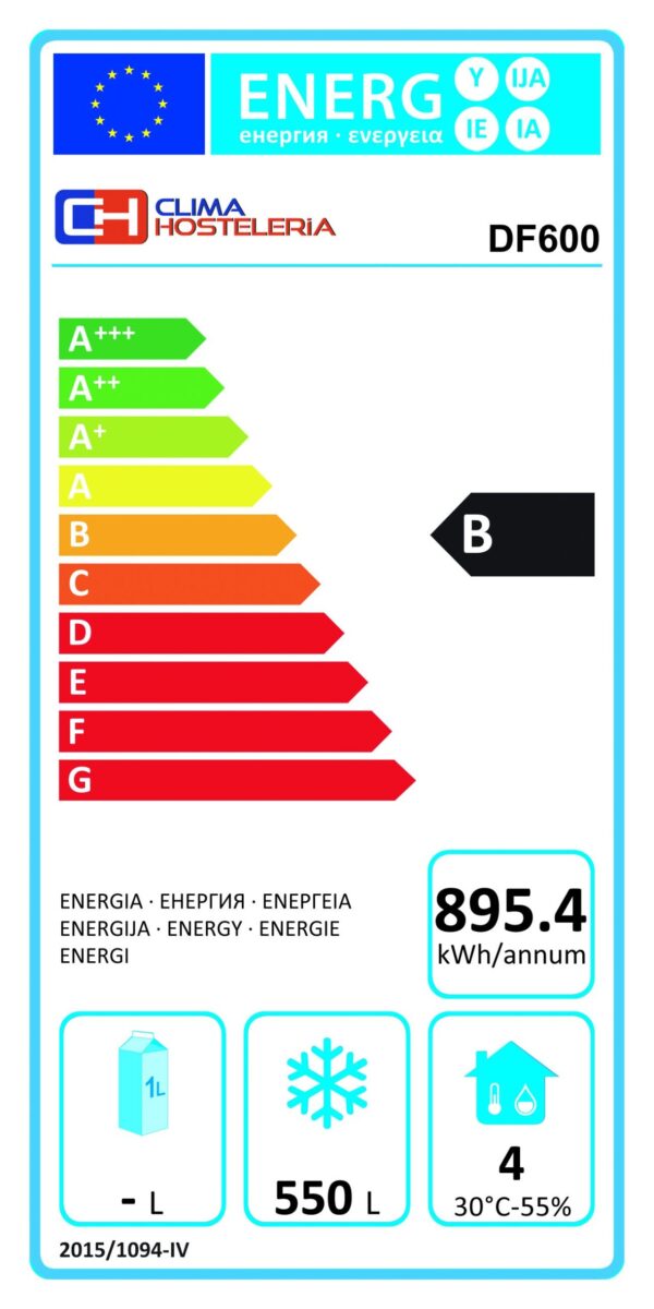 Armario Congelados GN2/1 Lacado Blanco 600 litros de 775x750x1850h mm PEKÍN DF600
