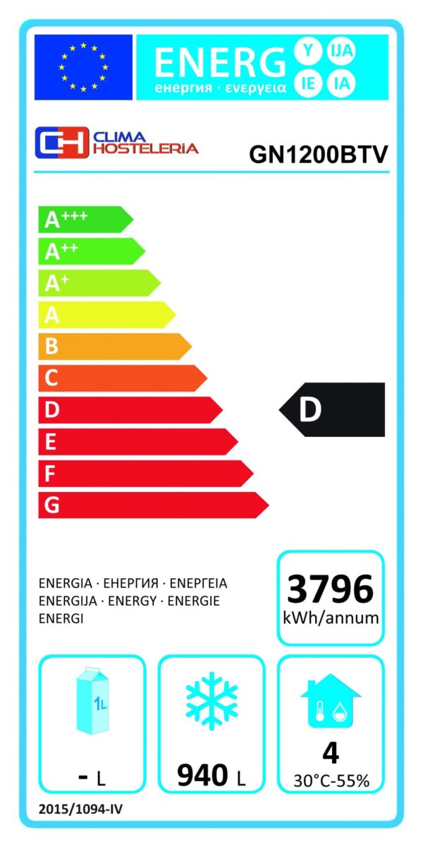 Armario Congelados GN2/1 Acero Inoxidable 2 Puertas 1200 litros 1340x810x1989h mm PEKIN GN1200BTV