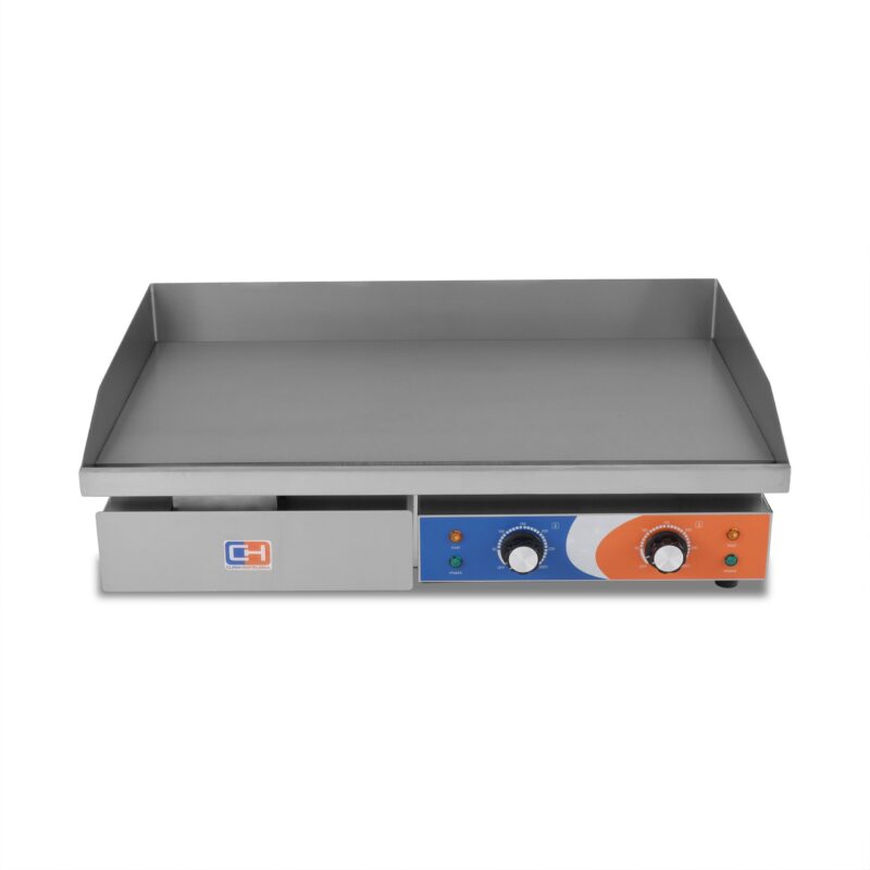 Plancha Eléctrica Acero Rectificado 10mm Económica de 740x490x240h mm PEKIN EG-820