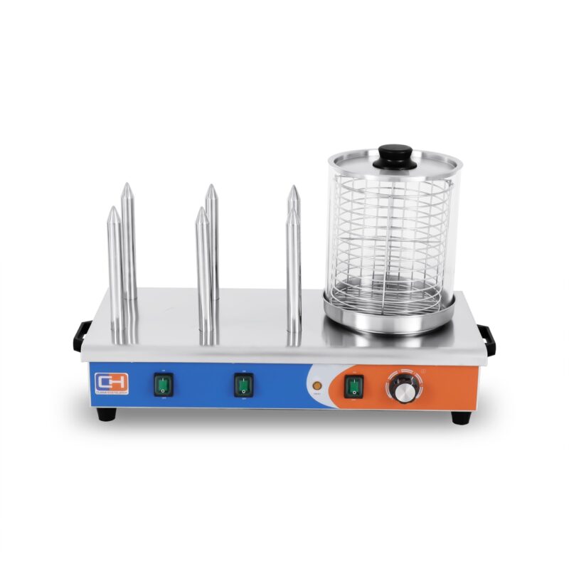 Máquina de Perritos 6 Pinchos de 660x290x410h mm PEKIN HDW-6