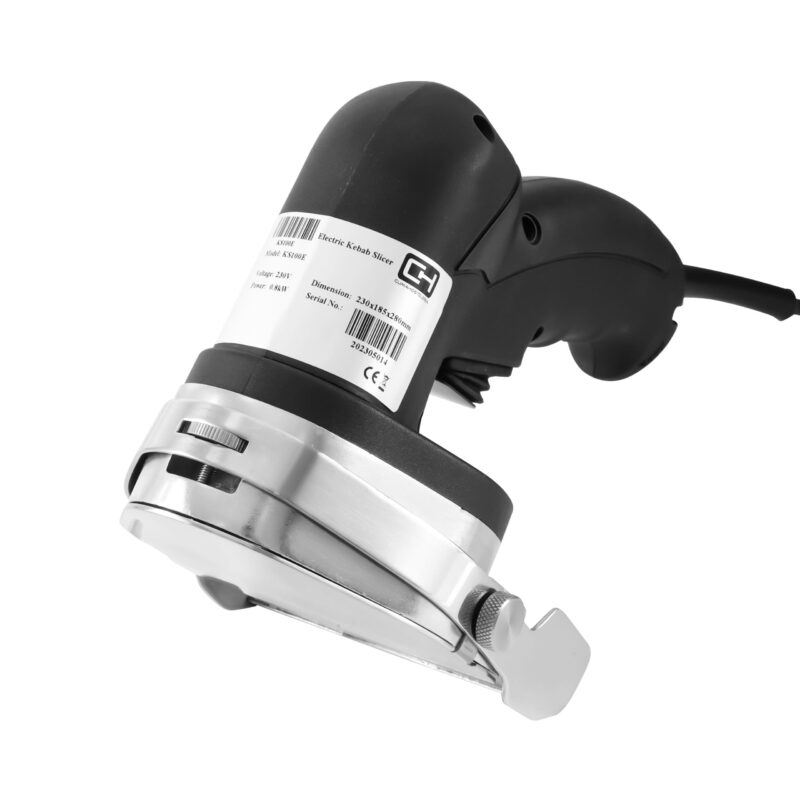 Cuchillo Kebab Eléctrico con cuchilla de 100mm y espesor de corte de 0 a 8mm de 160x125x210h mm PEKIN KS100E