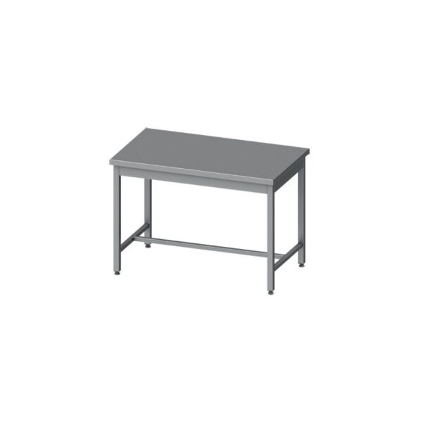 Mesa Central acero inoxidable AISI 201 sin estante 1500x700x850 mm MC157S Línea Varsovia-36 Kg (950087150)