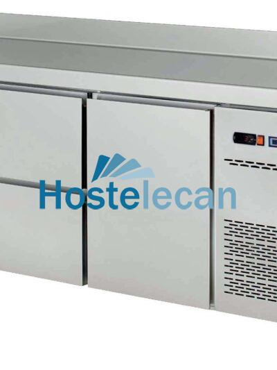Mesa Snack Refrigerada 4 cajones + 1 puerta Fondo 600 de 2017 x600 x850h mm CORDOBA MRCH-200-4