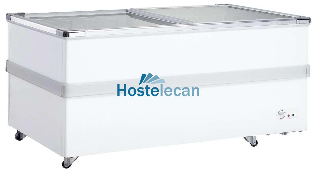 Isla de Congelación 2 Puertas de Vidrio Corredera de 2260 x945 x775h mm PEKIN FI-800