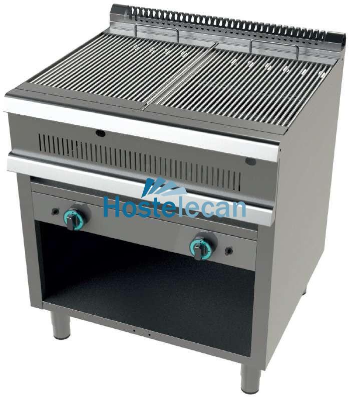 Barbacoa a gas con mueble 11+11 Kw Serie 900 JUNEX con medidas 800x900x900 h mm GR9C200
