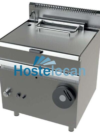 Sartén basculante a gas 12Kw fondo cuba en acero inoxidable AISI-304 Serie 700 JUNEX con medidas 800x730x900h mm FD7N050