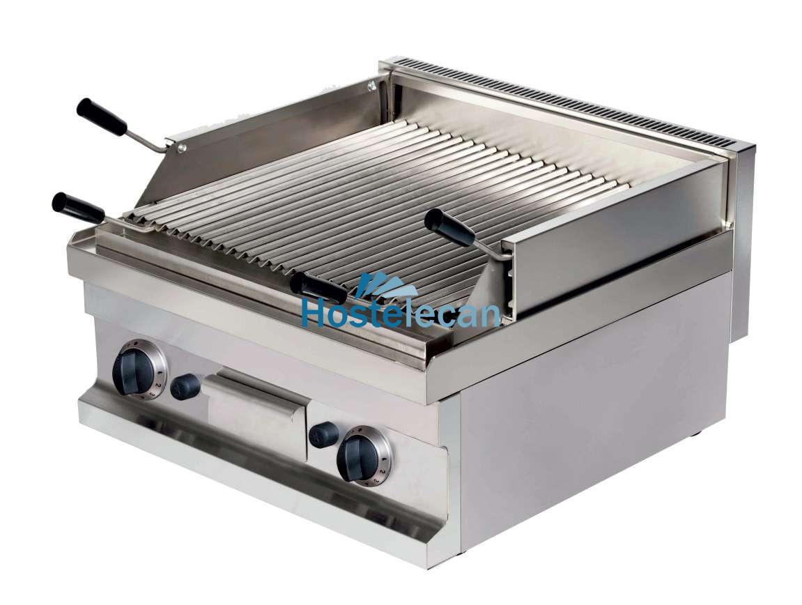 Barbacoa a gas piedra volcánica sobremesa 9,6kw 600x600x265h mm GGL606 Línea Estambul