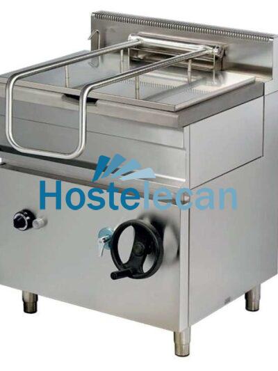 Sartén basculante a gas 65 litros 13kw 800x700x900h mm GP722 Línea Estambul