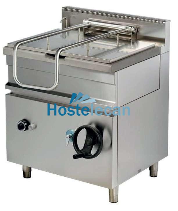Sartén basculante a gas 65 litros 13kw 800x700x900h mm GP722 Línea Estambul