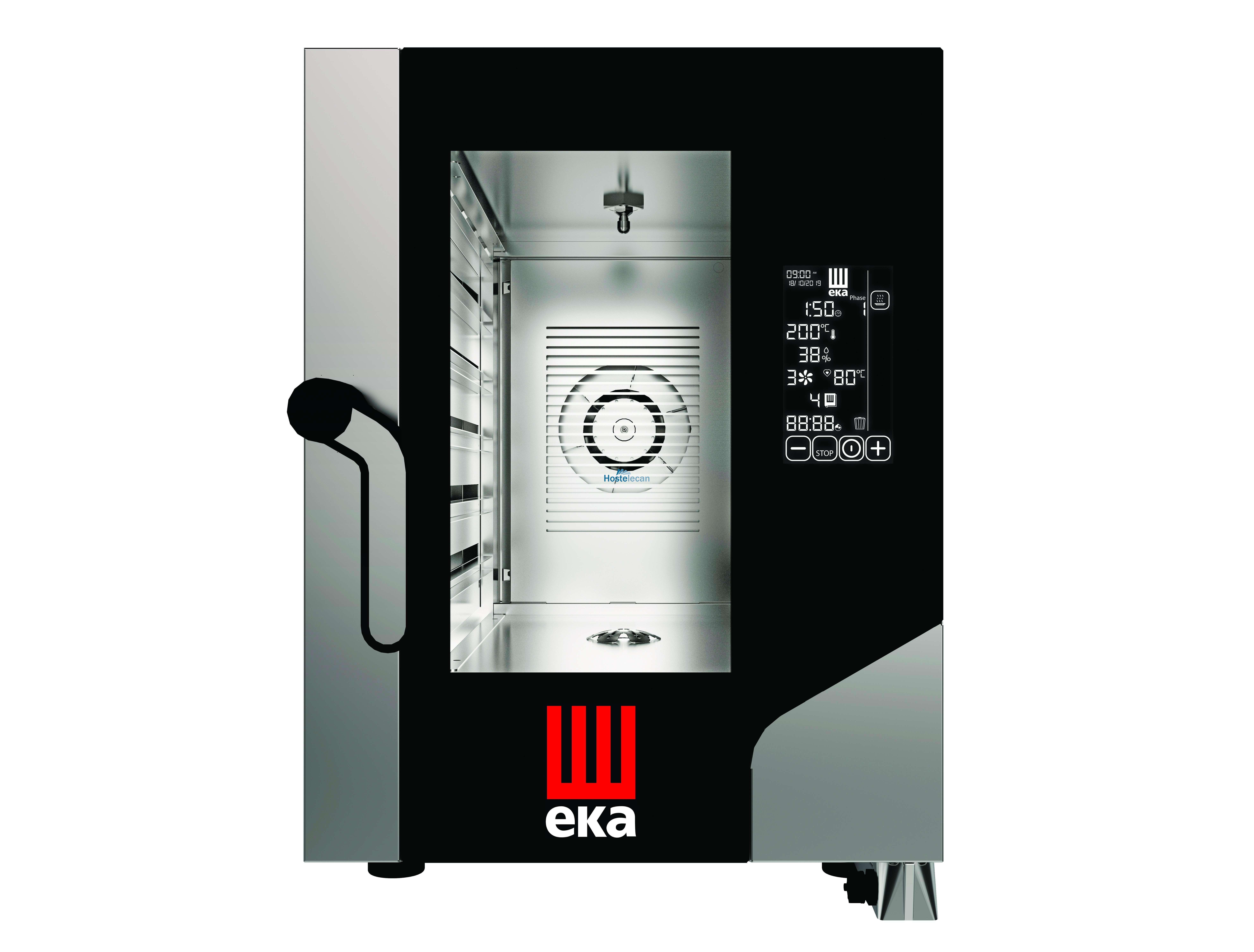 Horno eléctrico convección MILLENIAL BLACK MASK COMPACTO Gastronomía 6 bandejas GN1/1 MKF611CBM Línea Padova