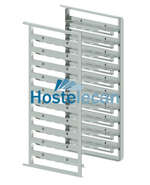 Kit de soportes laterales bivalentes capacidad 10 bandejas GN1/1-600X400 mm MILLENNIAL MKSBX1016 Línea Padova