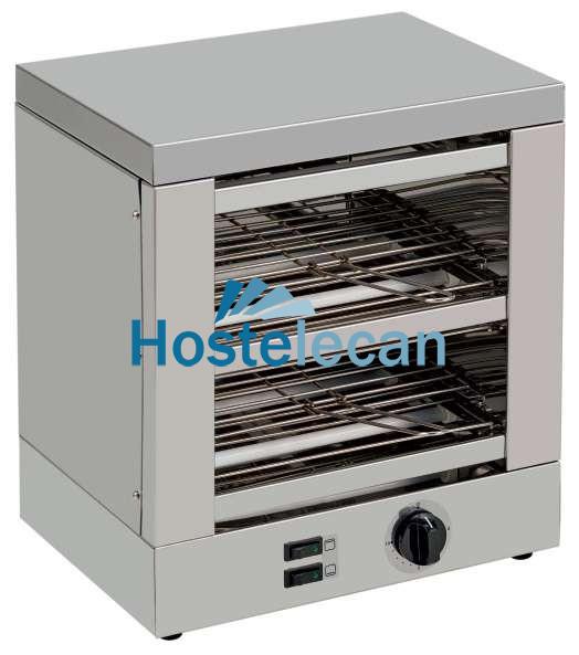 Tostador 2 pisos Slim Line  resistencias de cuarzo con temporizador 1800W TE2T
