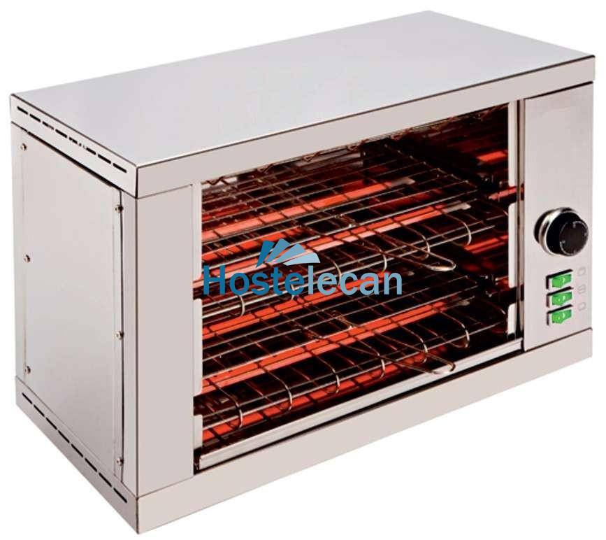 Tostador 2 pisos resistencias de cuarzo sin temporizador 3000W TD2