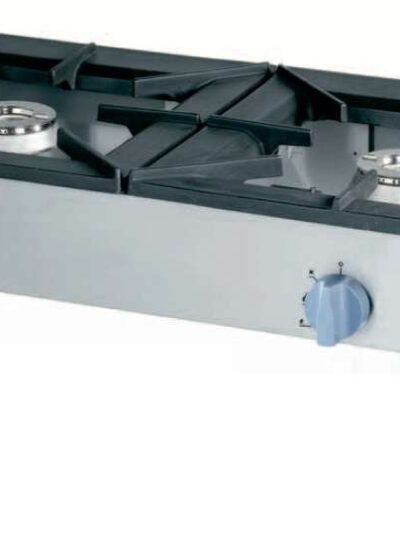 Cocina a gas auxiliar 2 fuegos 1140x605x380h mm 2x9 kW Línea Varsovia