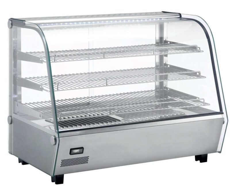 Vitrina caliente sobremostrador 160 litros de 856x568x685h mm Línea Pekín XCR-160L