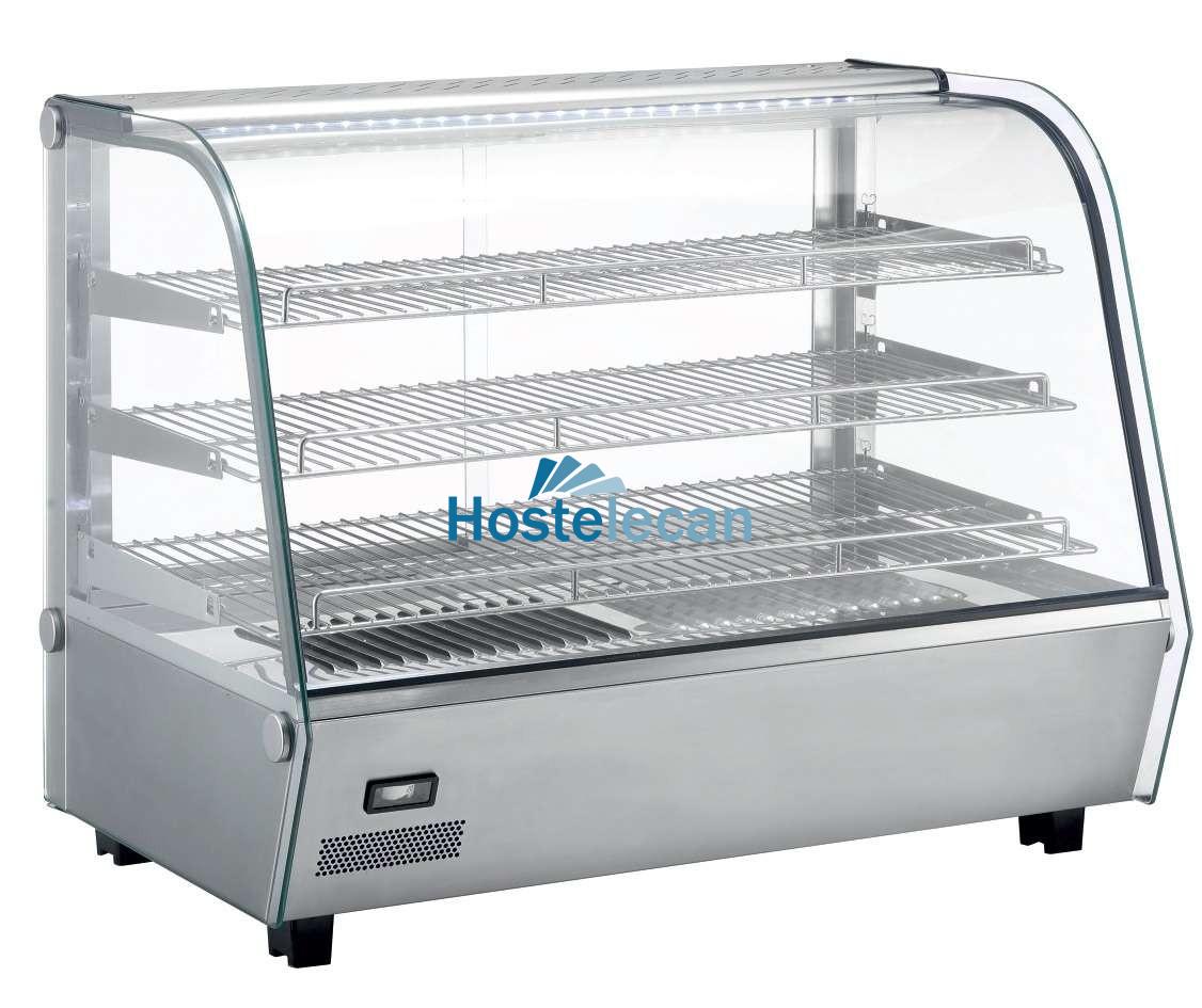 Vitrina caliente sobremostrador 160 litros de 856x568x685h mm Línea Pekín XCR-160L