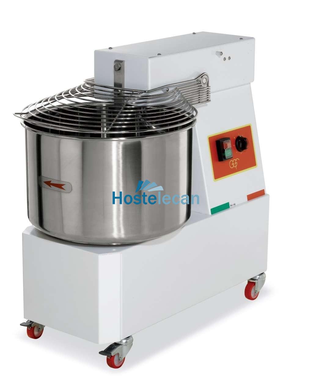 Amasadora Espiral 32 litros cuba y cabezal fijo con 2 velocidades TREVISO IM32 2V (400V)