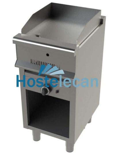 Fry tops a gas acero laminado con mueble Serie 550 JUNEX con medidas 400x550x850h mm FT6100/1