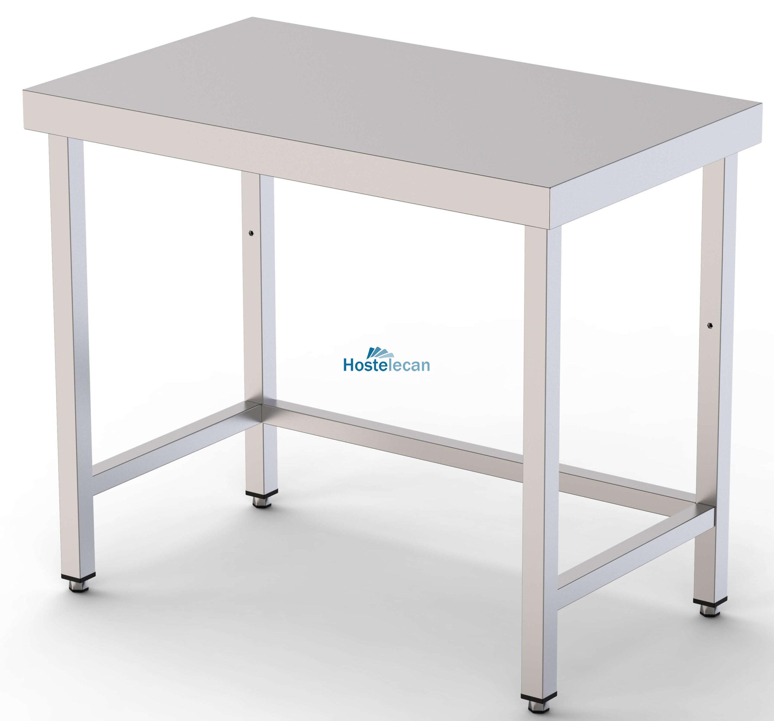 Mesa de Trabajo Acero inoxidable Central Sin Estante 800x500x850h mm WTC150080S0