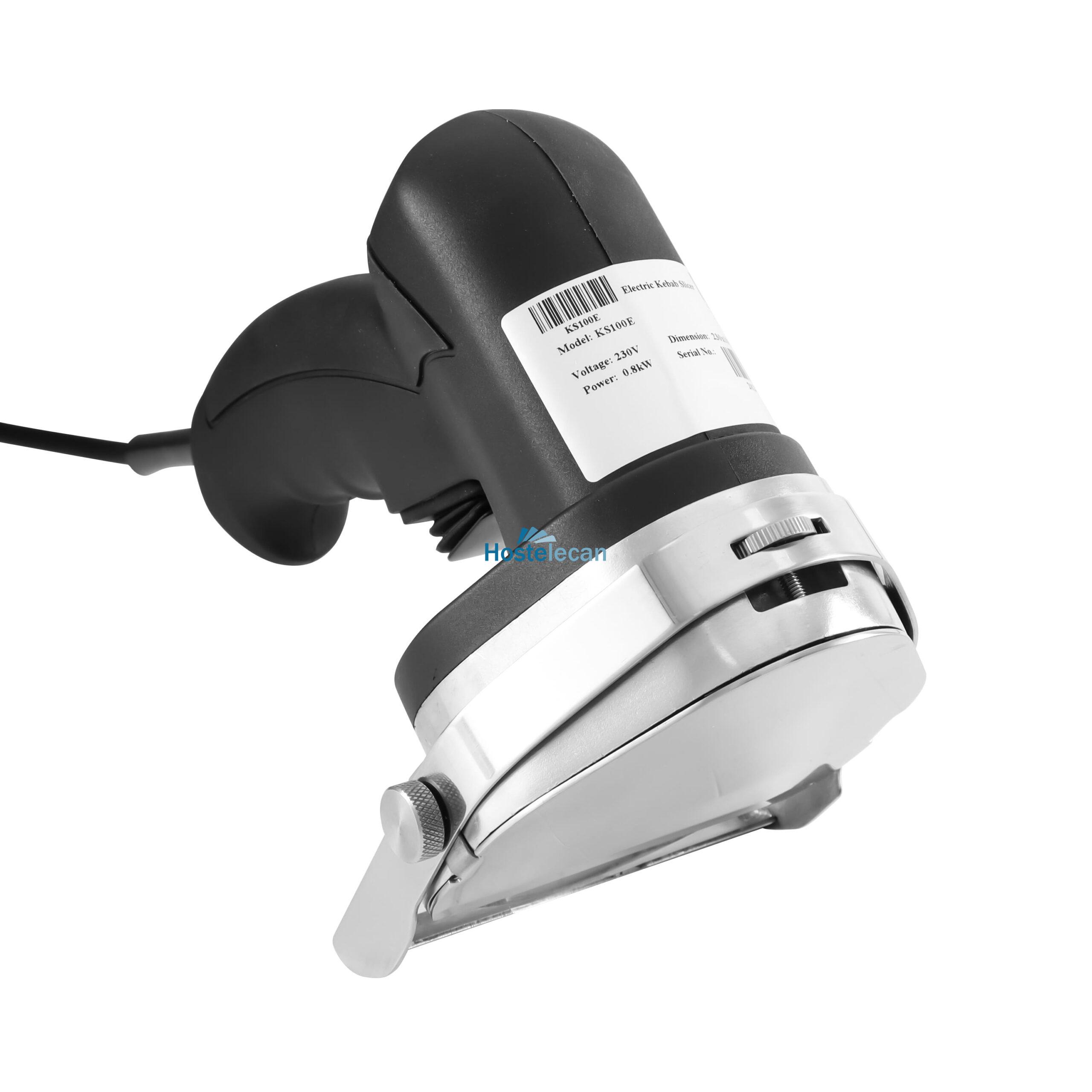 Cuchillo Kebab Eléctrico con cuchilla de 100mm y espesor de corte de 0 a 8mm de 160x125x210h mm PEKIN KS100E